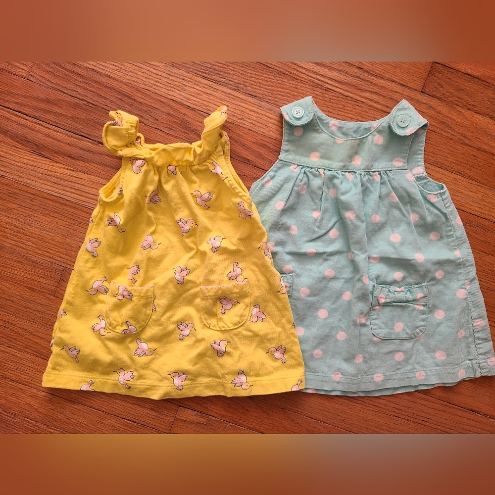 bundle of 2 baby girl dresses 3 months